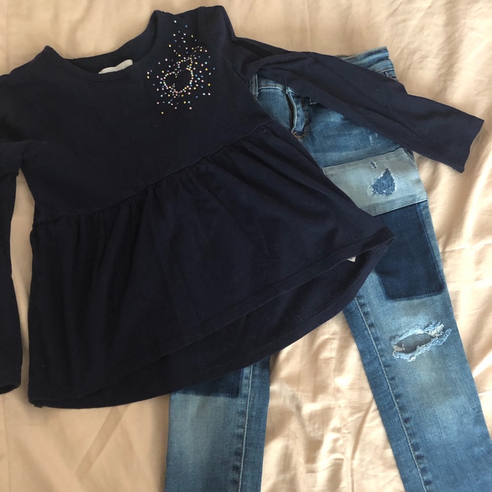 Gap Kids Skinny Jeans & Shirt Set